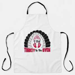 Turkey in the oven schürze