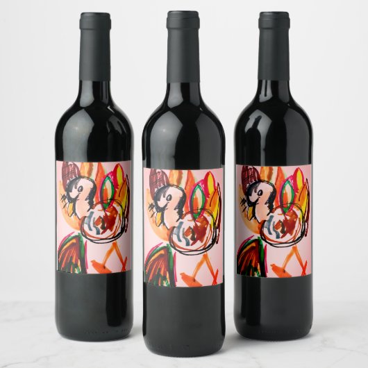 Turkey leaf weinetikett (Flaschen)