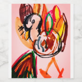 Turkey leaf weinetikett (Einzelnes Label)