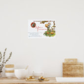 Turkey Little Boy Pumpkin Patch Poster (Küche)