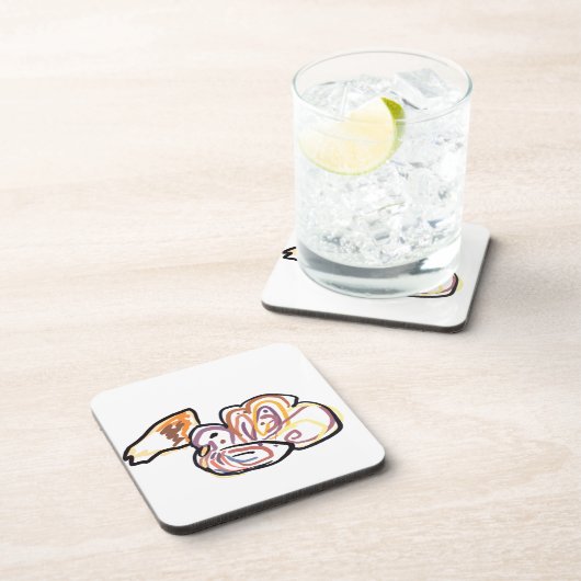 Turkey love it getränkeuntersetzer (Rechte Seite)