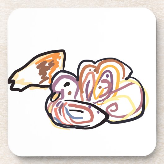 Turkey love it getränkeuntersetzer (Vorderseite)