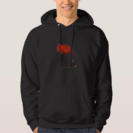 Turkey Maple Tree Thanksgiving Day Cute Fall Autum Hoodie (Vorderseite)