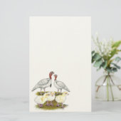 Turkey Mini White Family Briefpapier (Stehend Vorderseite)