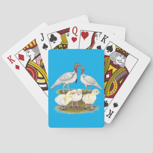 Turkey Mini White Family Spielkarten (Rückseite)
