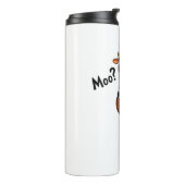 Turkey Moo Cow Funny Erntedank Performance Spri Thermosbecher (Nach links gedreht)