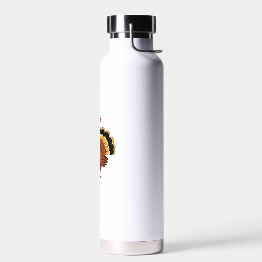 Turkey Moo Cow Funny Erntedank Performance Spri Trinkflasche (Links)