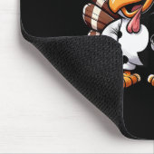Turkey Moo Cow Kostüm Sonniger Erntedank _1 Mousepad (Ecke)