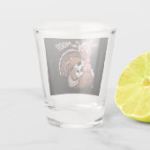 Turkey Moo Funny Erntedank Schnapsglas (Rückseite)