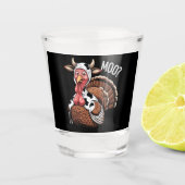 Turkey Moo Funny Erntedank Schnapsglas (Vorderseite)