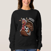 Turkey Moo Funny Erntedank Sweatshirt (Vorderseite)