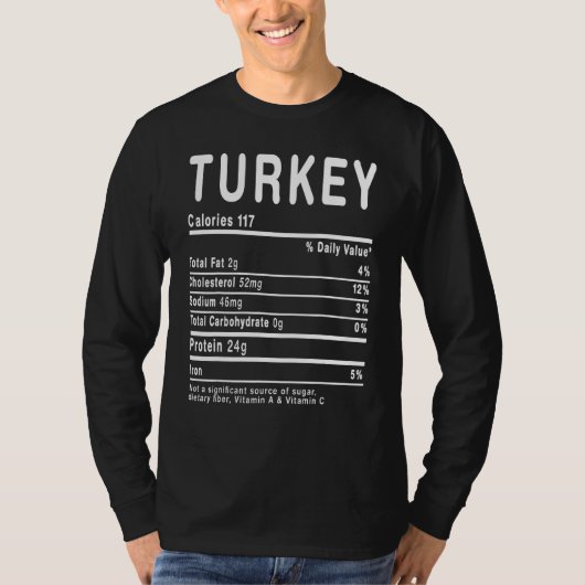 Turkey Nutrition Thanksgiving Costume Family T-Shirt (Vorderseite)