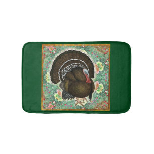 Turkey On the Greens Badematte