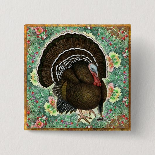 Turkey On the Greens Button (Vorderseite)