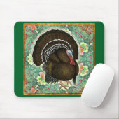 Turkey On the Greens Mousepad (Mit Mouse)