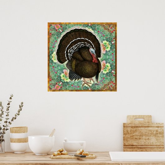 Turkey On the Greens Poster (Küche)