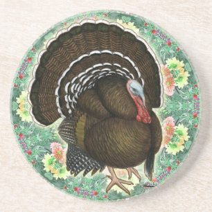 Turkey On the Greens Sandstein Untersetzer