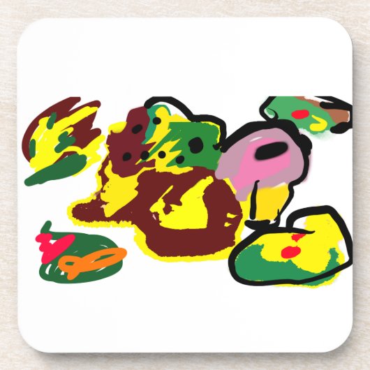 Turkey paint  getränkeuntersetzer (Vorderseite)