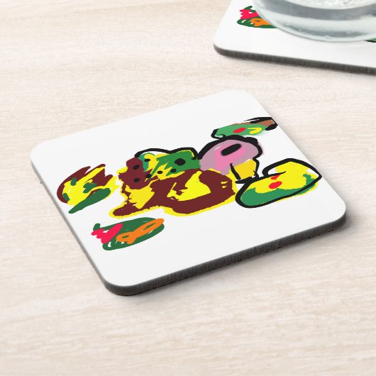 Turkey paint  getränkeuntersetzer (Linke Seite)