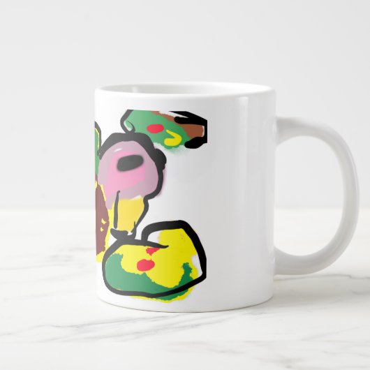 Turkey paint  Jumbo-Tasse (Rechts)