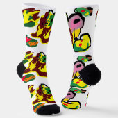 Turkey paint  socken (Gewinkelt)
