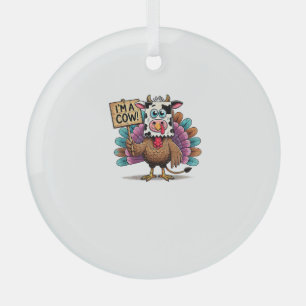 Turkey Paper Bag Moo Ich bin eine Kuh-Erntedank Fa Ornament Aus Glas