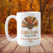 Turkey Patchwork Gobble Till Wobble Erntedank Kaffeetasse