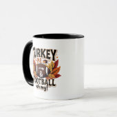 Turkey Pie & Football Oh mein türkischer Erntedank Tasse (Vorderseite Links)