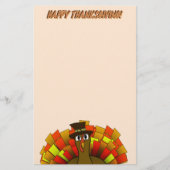 Turkey Pilgrim Thanksgiving  Briefpapier (Vorderseite)