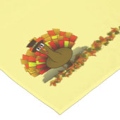 Turkey Pilgrim Thanksgiving Kurzer Tischläufer (Ecke)