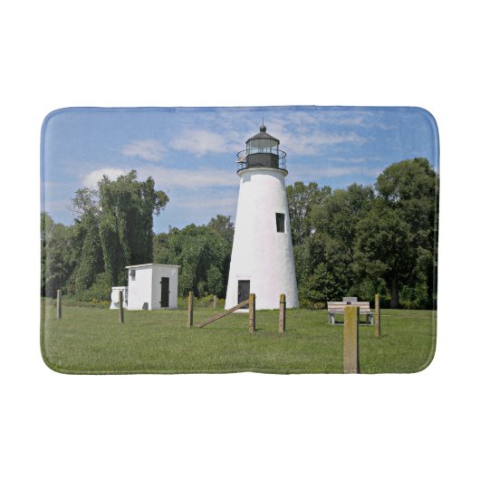 Turkey Point Lighthouse, Maryland Bath Mat Badematte (Vorderseite)