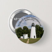 Turkey Point Lighthouse, Maryland Button Button (Vorne & Hinten)