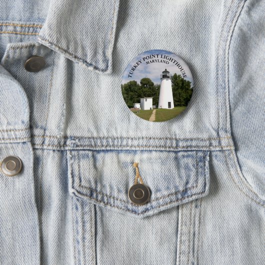 Turkey Point Lighthouse, Maryland Button Button (Beispiel)