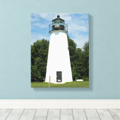 Turkey Point Lighthouse, Maryland Canvas Print Leinwanddruck (Insitu (Holzboden))