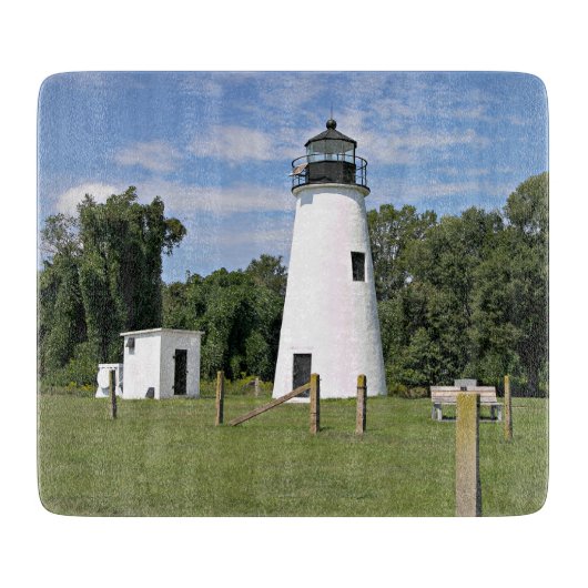 Turkey Point Lighthouse, Maryland Cutting Board Schneidebrett (Vorderseite)