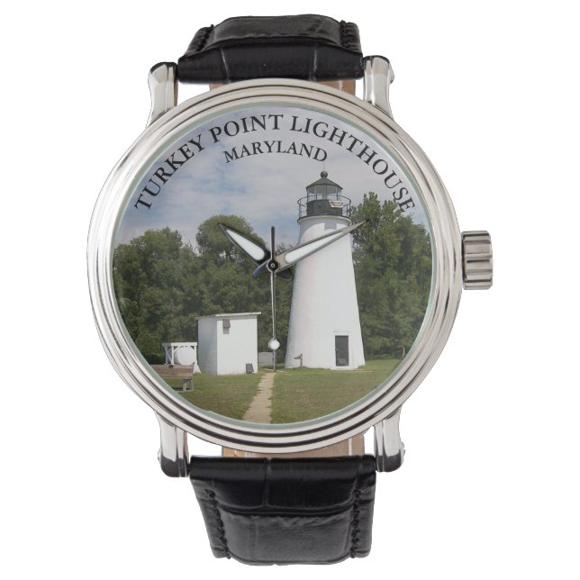 Turkey Point Lighthouse, Maryland eWatch Armbanduhr (Vorderseite)