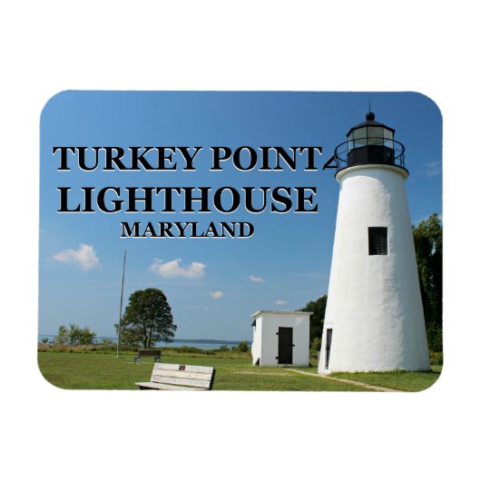 Turkey Point Lighthouse, Maryland Flexi Magnet (Horizontal)