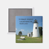 Turkey Point Lighthouse, Maryland Magnet (Vorderseite/Rückseite)