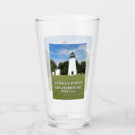 Turkey Point Lighthouse, Maryland Pint Glass Glas