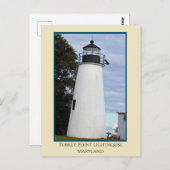 Turkey Point Lighthouse Maryland Postkarte (Vorne/Hinten)