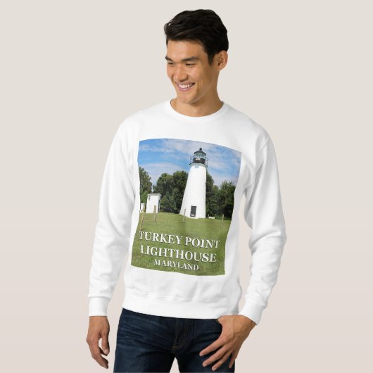 Turkey Point Lighthouse, Maryland Sweatshirt (Vorne ganz)
