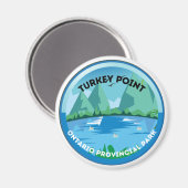 Turkey Point Ontario Provincial Park Magnet (Vorderseite/Rückseite)