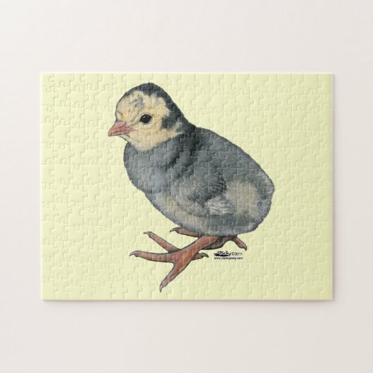 Turkey Poult Blue Slate Puzzle (Horizontal)