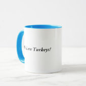 Turkey Poult Blue Slate Tasse (Vorderseite Links)