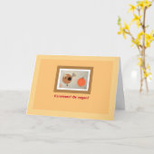 Turkey&Pumpkin Carnivore/Veganer Spaß Erntedank Karte (Gelbe Blume)