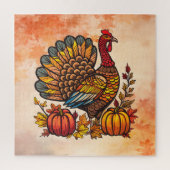 Turkey Pumpkins Erntedank Jigsaw Puzzle (Vertikal)