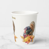 Turkey Pumpkins Erntedank Paper Cups Pappbecher (Rückseite)