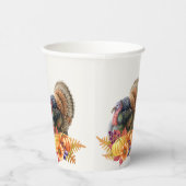 Turkey Pumpkins Erntedank Paper Cups Pappbecher (Rechts)