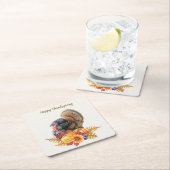 Turkey Pumpkins Erntedank Paper Untersetzer (Vor Ort)