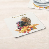 Turkey Pumpkins Erntedank Paper Untersetzer (angewinkelt)